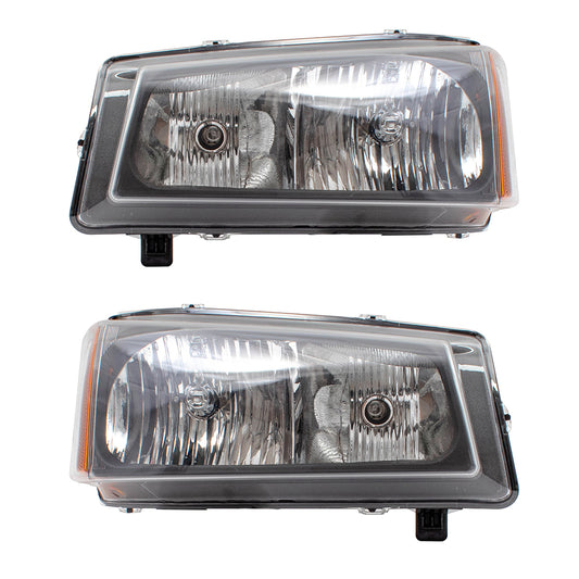 Headlight for 2003-2006 Silverado 1500 w/ Fluted Smooth w/o Lower Body Cladding 2003-2006 Silverado 1500 HD 2003-2004 Silverado 2500 2003-2006 Silverado 2500 HD 2003-2006 Silverado 3500 10396913 Set