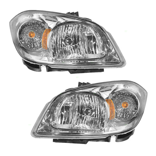 Headlight for 2005-2010 Cobalt w/ Bracket Smoke Lens for 2007-2009 G5 20964008 Set GM2502274