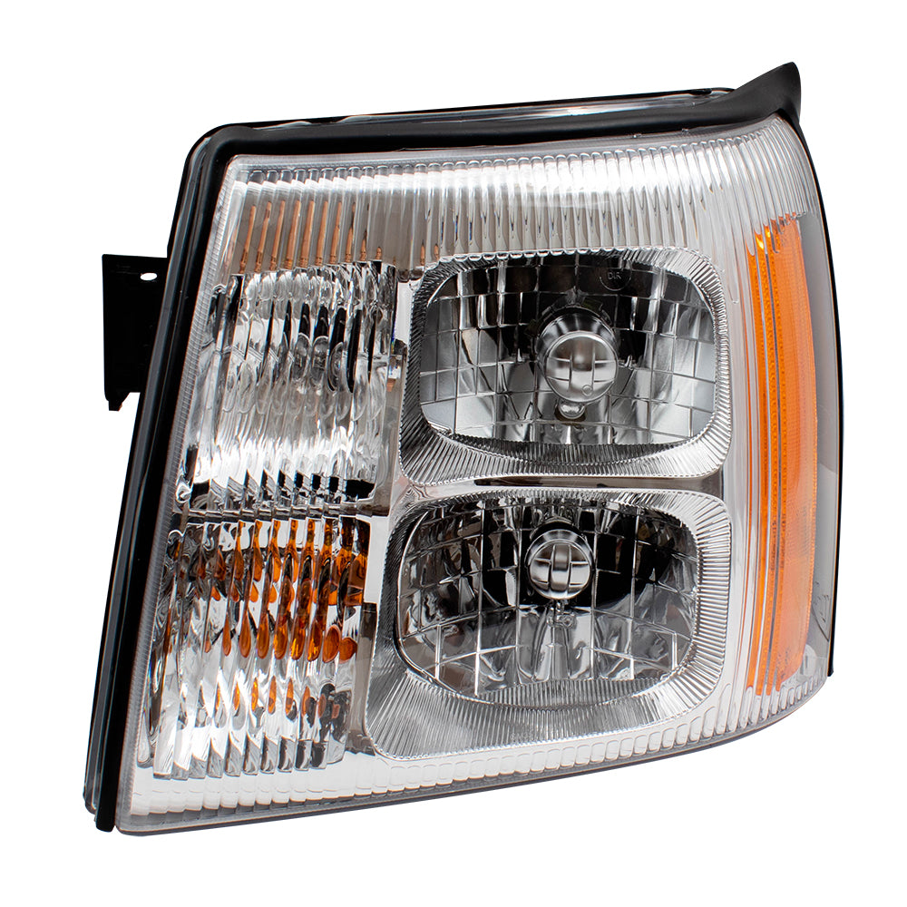 Brock Replacement Driver HID Headlight Lens Compatible with 2003 2004 2005 2006 Escalade & ESV EXT Pickup Truck 19208222