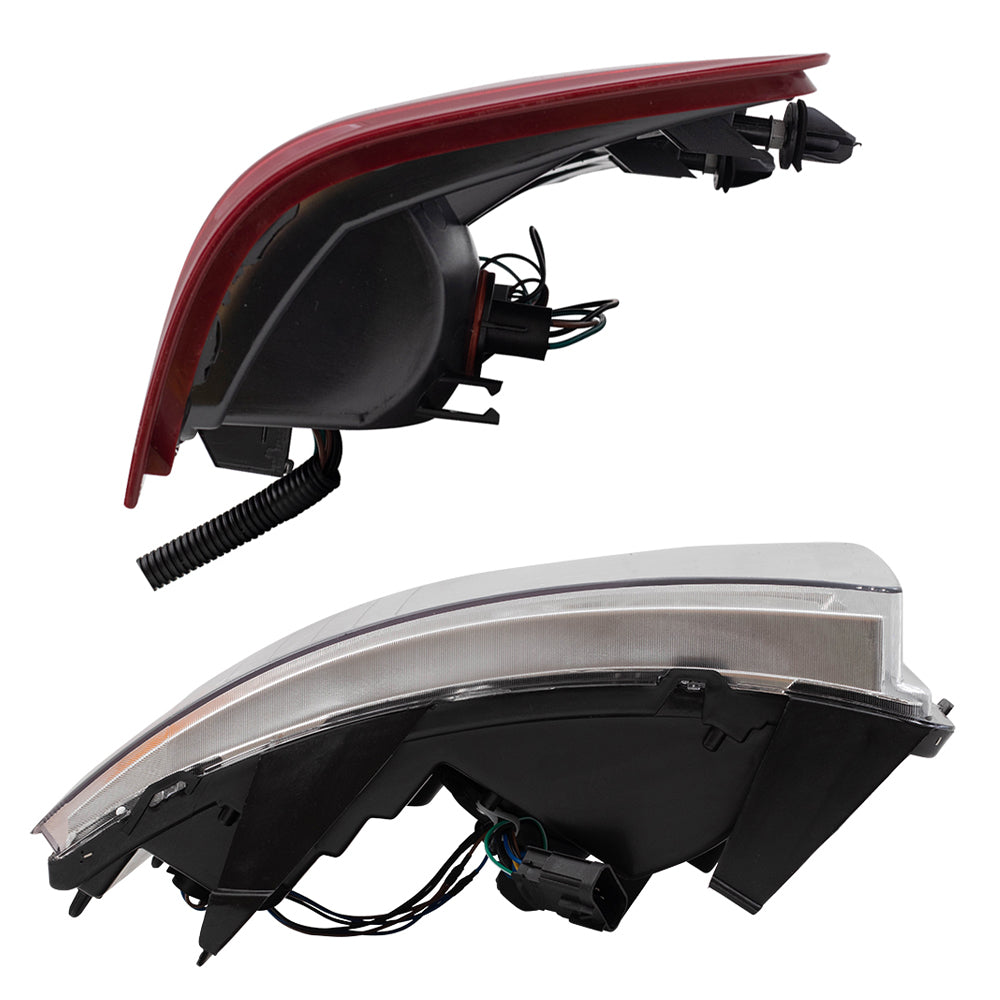 Headlight and Tail Light Assemblies Compatible with 2007-2013 Silverado 1500, 2007-2014 Silverado 2500/3500 excluding dual rear wheels