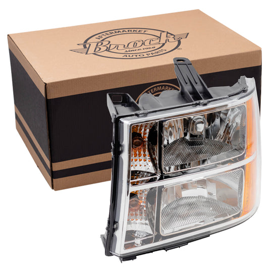 Headlight for 2007-2013 Sierra 1500 for 2007-2014 Sierra 2500 HD 22853029 Left GM2502283