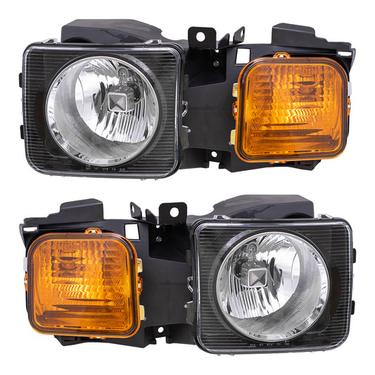 Headlight for 2006-2010 H3 2009-2010 H3T 15951163 Set
