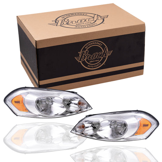 Headlight for 2006-2013 Impala for 2006-2007 Monte Carlo for 2014-2016 Impala Limited 25958359 Set GM2502261