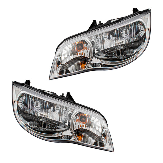 Headlight for 2003-2007 Ion Coupe 15264217 Set