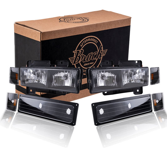 Exterior Lighting Set for 1988-1993 C1500 1992-1993 C1500 Suburban 1988-1993 C2500 1992-1993 C2500 Suburban 1988-1993 C3500 1988-1993 K1500 1992-1993 K1500 Suburban 1988-1993 K2500 1988-1993 K3500