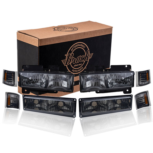 Exterior Lighting Set for 1994-1999 C1500 1994-1999 C1500 Suburban 1994-2000 C2500 1994-1999 C2500 Suburban 1994-2000 C3500 1994-1999 K1500 1994-1999 K1500 Suburban 1994-2000 K2500 1994-2000 K3500