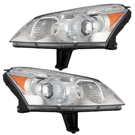 Headlight for 2009-2012 Traverse LTZ w/ Projector Beam 20794803 Set