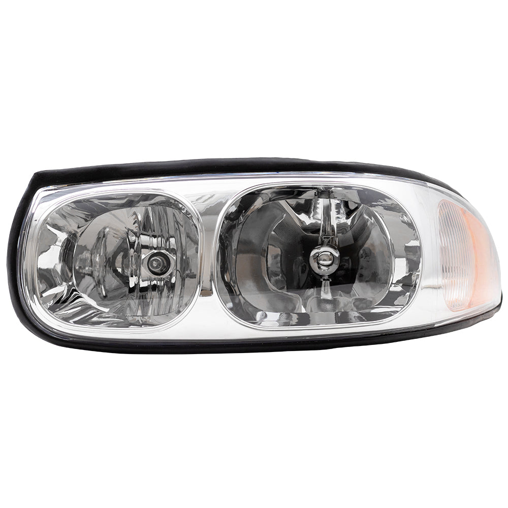 Headlight for 2000-2005 LeSabre Limited w/ Fluted High Beam 4 Bulb Sockets 19245379 Left GM2518153