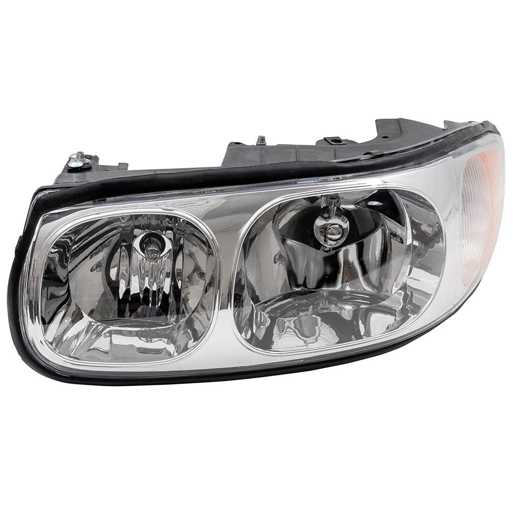 Headlight for 2000-2005 LeSabre Limited w/ Fluted High Beam 4 Bulb Sockets 19245379 Left GM2518153