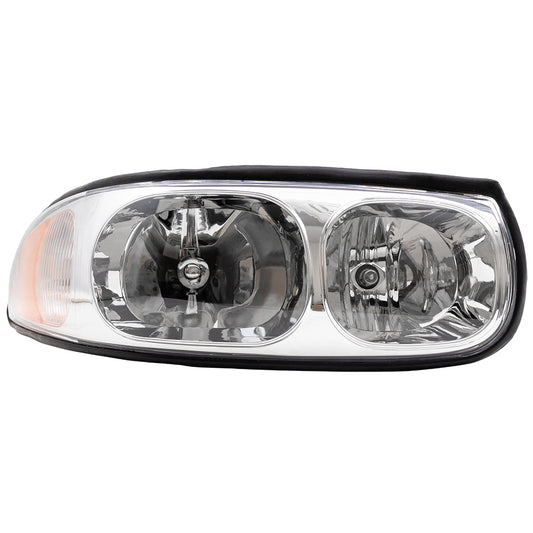 Headlight for 2000-2005 LeSabre Limited w/ Fluted High Beam 4 Bulb Sockets 19245372 Right