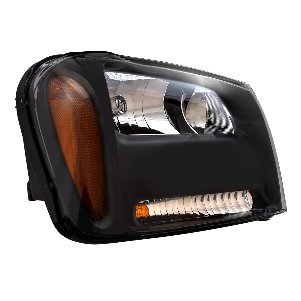 Headlight for 2006-2009 Trailblazer w/ Half Width Grille Bar for 2006 Trailblazer EXT 25970908 Right GM2503304