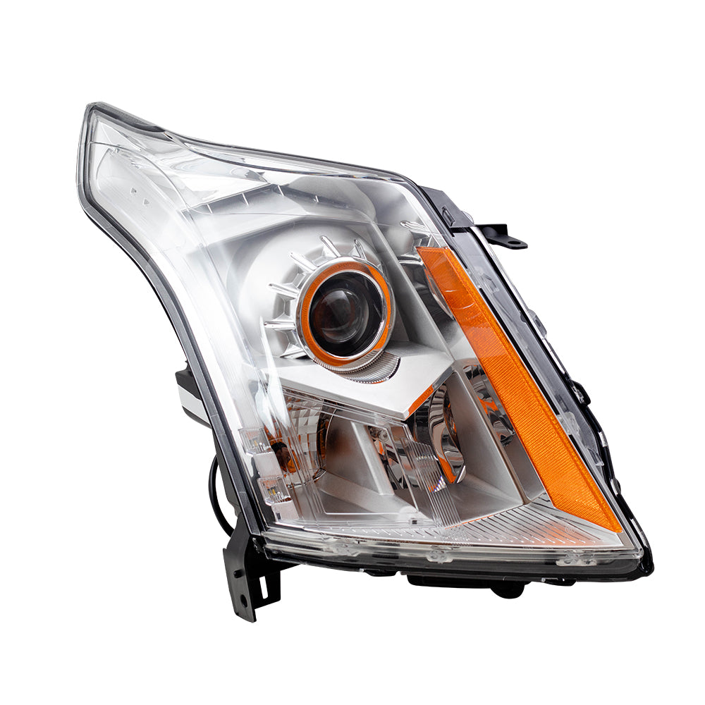 Brock Replacement Passenger Halogen Headlight Compatible with 2010-2013 SRX 22853873 2503345