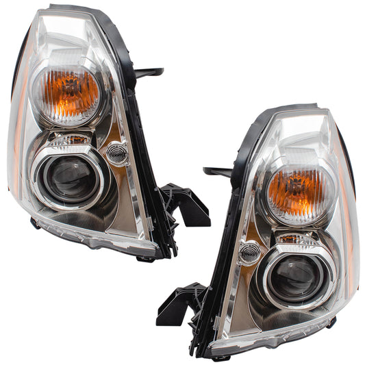 Headlight for 2006-2011 DTS HID w/ Bulbs And Ballast 19371093 Set