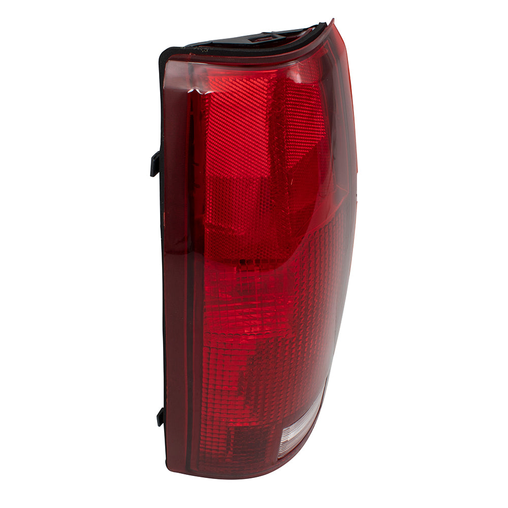 Brock Replacement Driver Tail Light with Bulb Sockets & Connector Plate Compatible with 5977867
