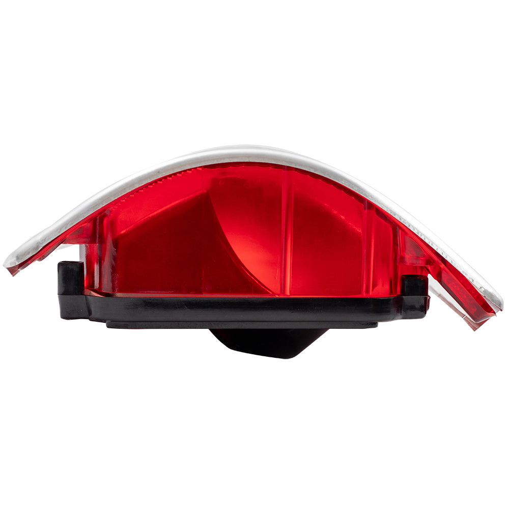 Brock Replacement Passenger Tail Light with Chrome Trim Compatible with 73-91 C/K Pickup Truck SUV 5965772