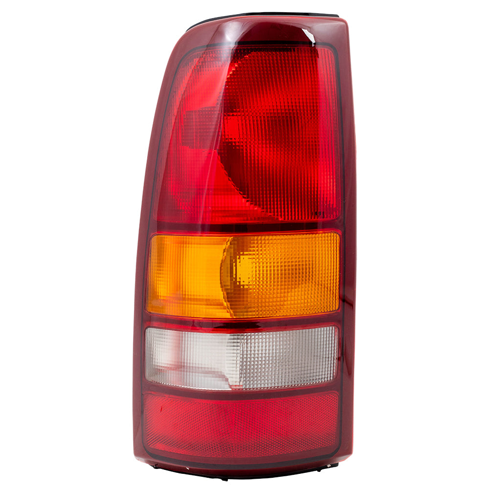 Brock Replacement Driver Tail Light Compatible with 1999-2002 Silverado Sierra 1500 2500 Fleetside Pickup 19169017