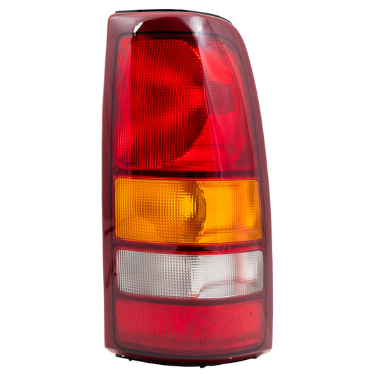 Brock Replacement Passenger Tail Light Compatible with 1999-2002 Silverado Sierra 1500 2500 Fleetside Pickup 19169017