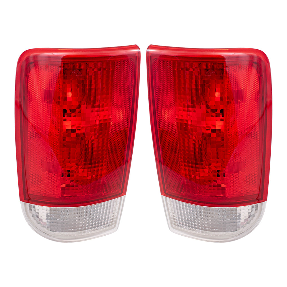 Brock Replacement Driver and Passenger Side Tail Light Units Compatible with 1995-2005 Blazer 95-01 Jimmy 96-01 Bravada 19179358 19179679
