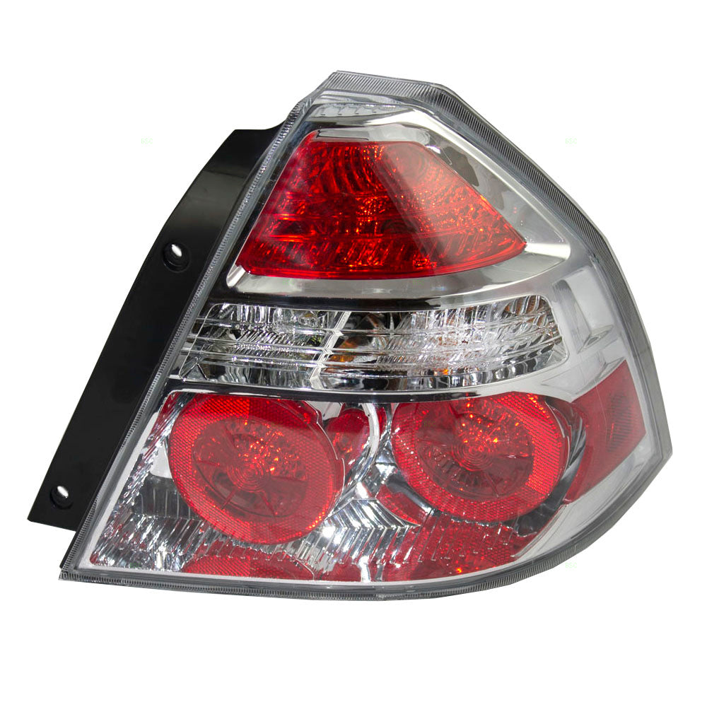 Brock Replacement Passenger Tail Light Compatible with 2007-2011 Aveo 96650772