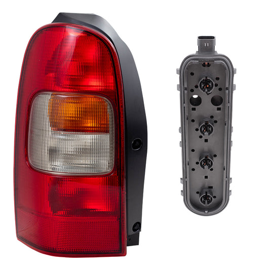 Brock Replacement Driver Tail Light with Circuit Board Compatible with 19206745