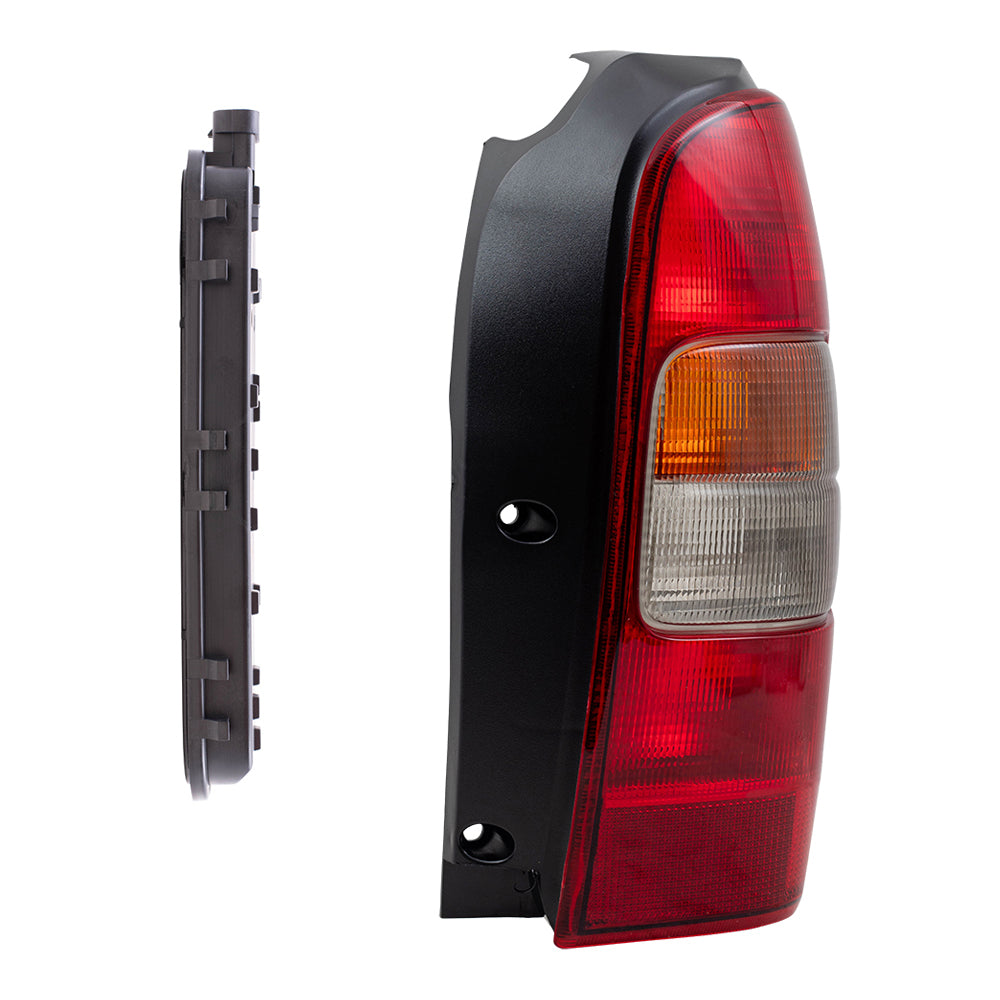 Brock Replacement Passenger Tail Light Lens with Circuit Board Compatible with 1997-2005 Venture 12335927 19206746