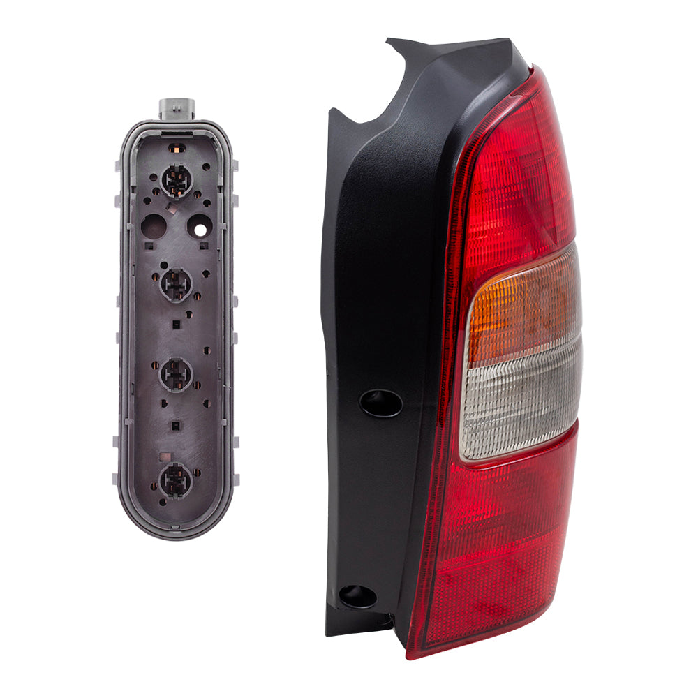 Brock Replacement Passenger Tail Light Lens with Circuit Board Compatible with 1997-2005 Venture 12335927 19206746