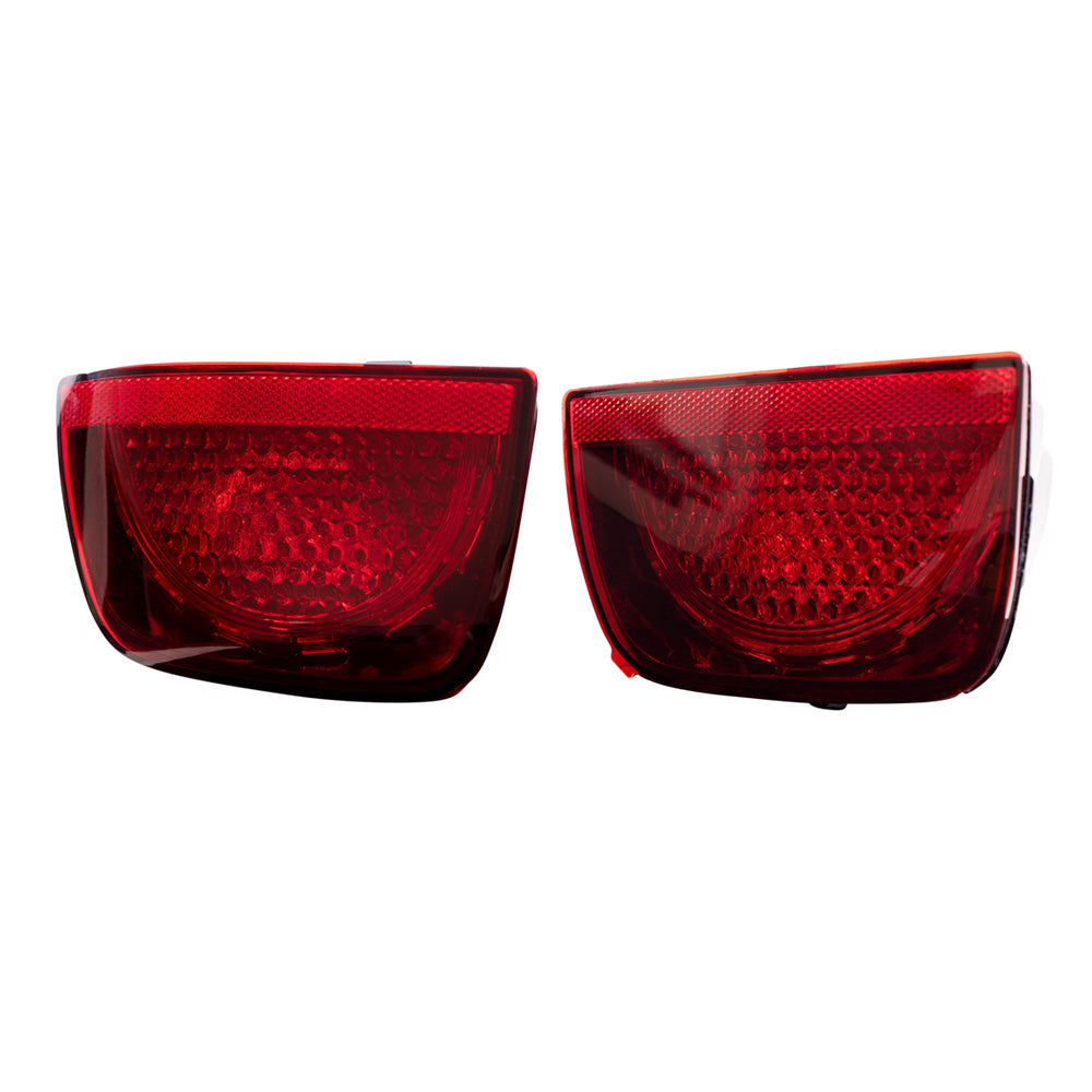 Brock Replacement 4 Pc Set Inner and Outer Tail Lights Compatible with 2010-2013 Camaro w/ RS Package 92244323 92244324