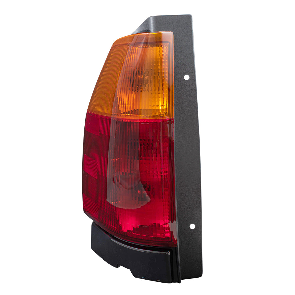 Brock Replacement Driver Tail Light with Connector Plate Compatible with 2002-2009 Envoy 2002-2006 Envoy XL 15131576