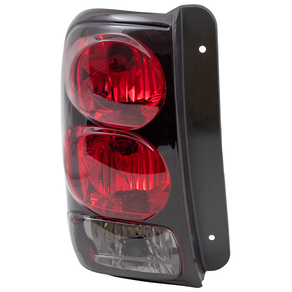 Brock Aftermarket Replacement Driver Left Tail Light Assembly Compatible With 2002-2009 Chevy Trailblazer