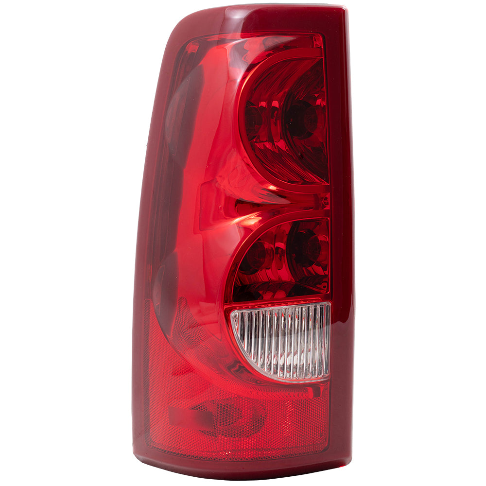 Brock Replacement Driver Tail Light Compatible with 2003 Silverado 1500 2500 Fleetside Pickup Truck 19169002