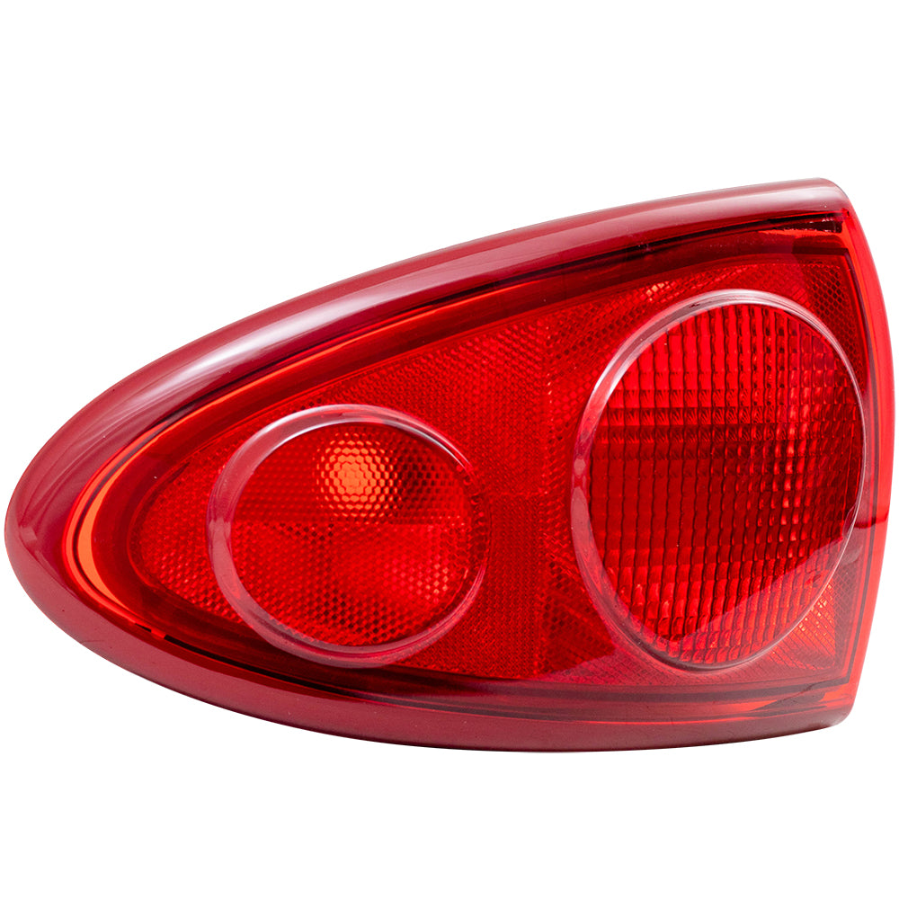 Brock Replacement Driver Tail Light Quarter Panel Mounted Taillamp Compatible with 2003-2005 Cavalier 15142168