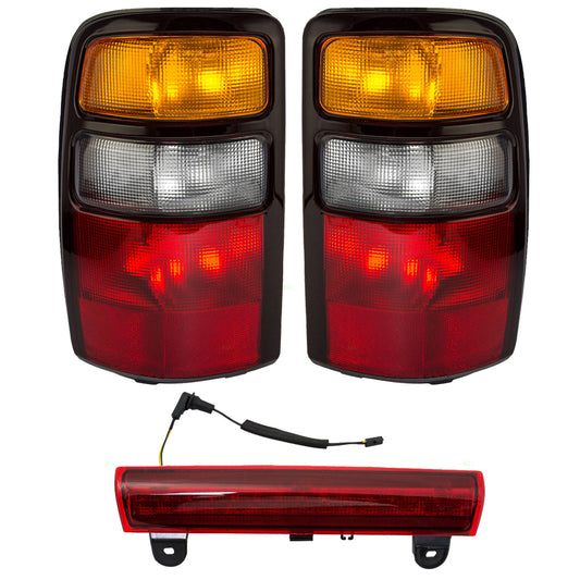 Tail Lights with 3rd Brake Light Compatible with 2004-2006 Tahoe, Suburban, Yukon, Yukon XL
Direct replacement, easy install.