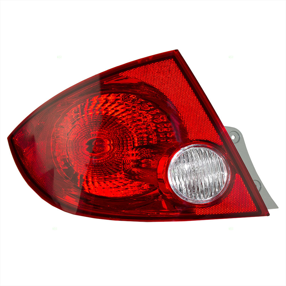 Brock Replacement Driver Tail Light Compatible with 2005-2010 Cobalt Sedan 25823649