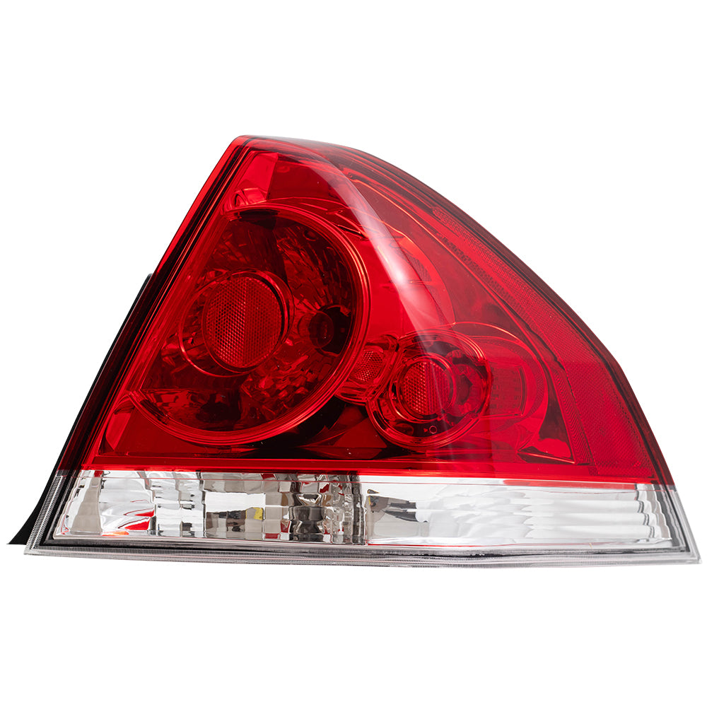Brock Aftermarket Passenger Right Tail Light Assembly Compatible with 2006-2013 Chevy Impala