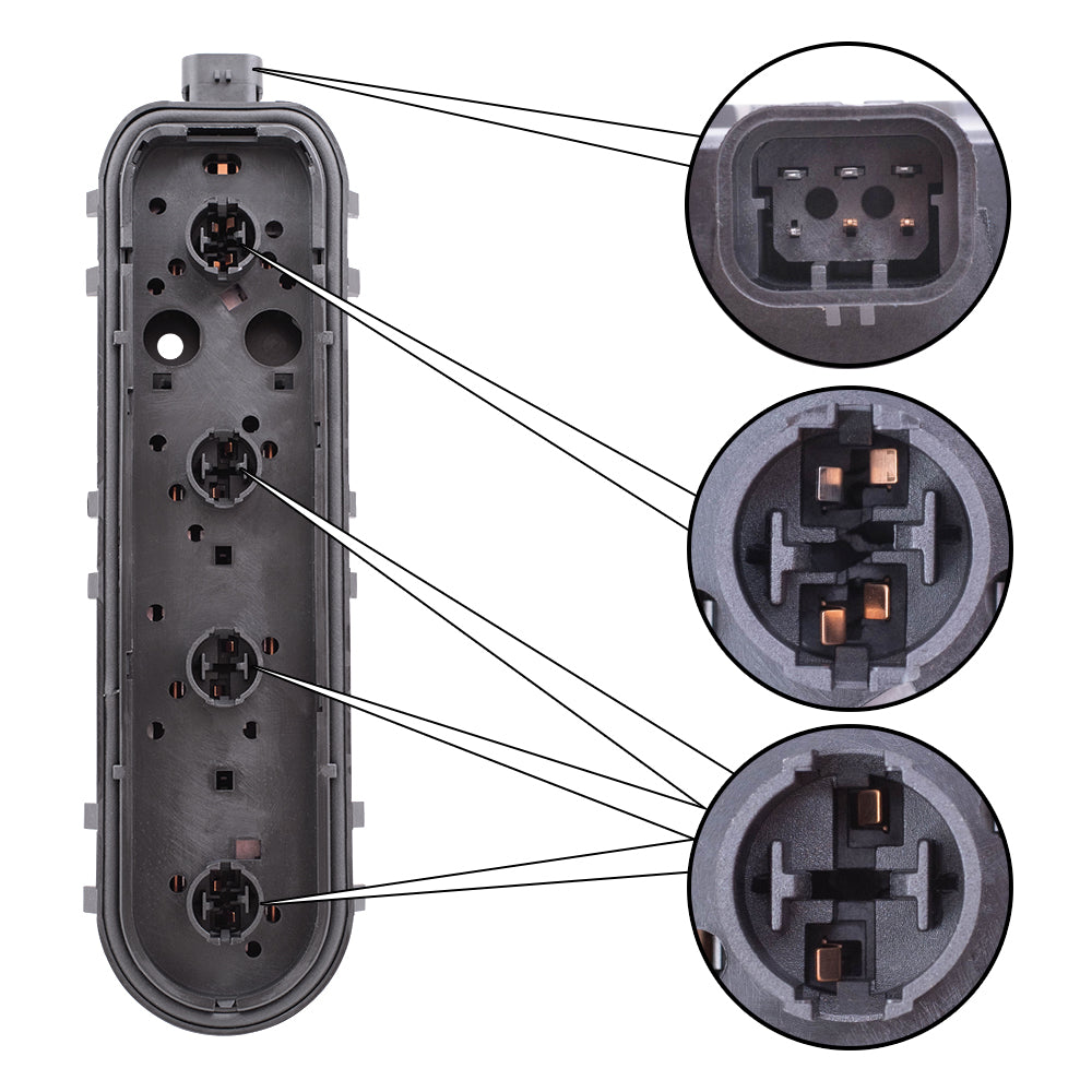 Brock Replacement Driver and Passenger Set Tail Light Circuit Boards Compatible with 97-05 Venture Silhouette Montana Trans Sport 12335926 12335927