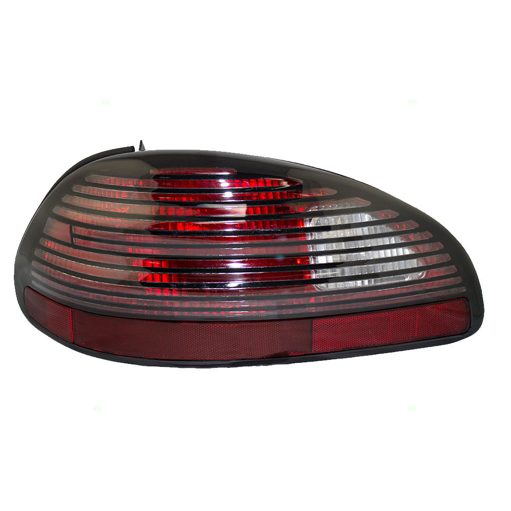 Brock Replacement Driver Tail Light Lens Compatible with 1997-2003 Grand Prix 5978571