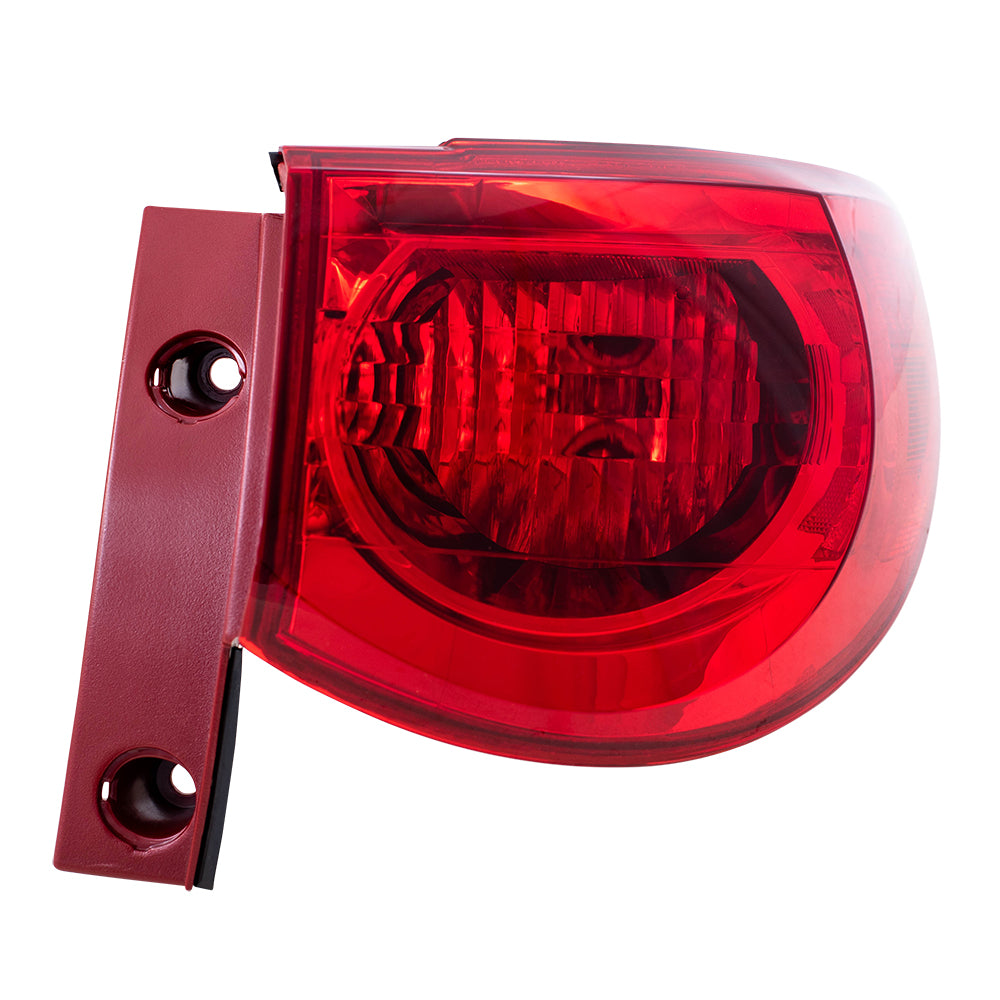 Brock Replacement Passenger Tail Light Quarter Panel Mounted Taillamp Compatible with 09-12 Traverse 15912686