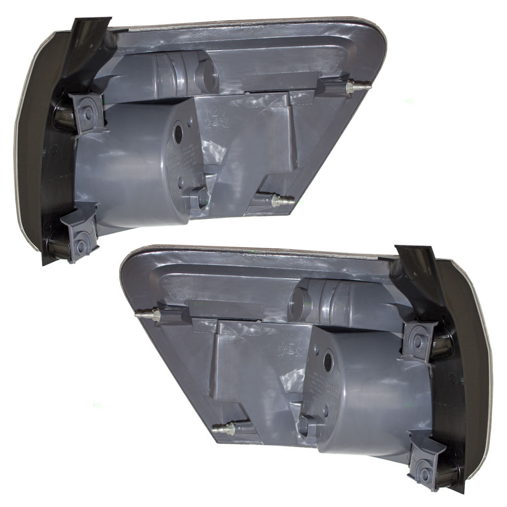Brock Replacement Driver and Passenger Set Tail Lights Rear Quarter Panel Mounted Lamps Compatible with 07-12 Acadia 20912757 20912756 2800216 2801216