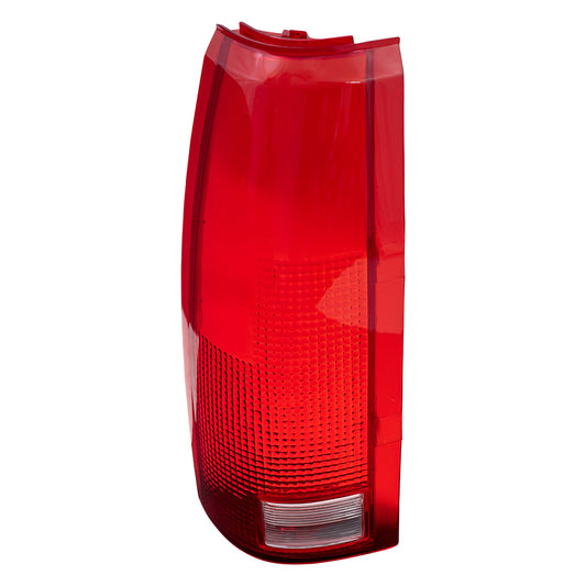 Brock Replacement Driver Tail Light Lens Compatible with 1988-2000 C/K Pickup Truck 16506355
