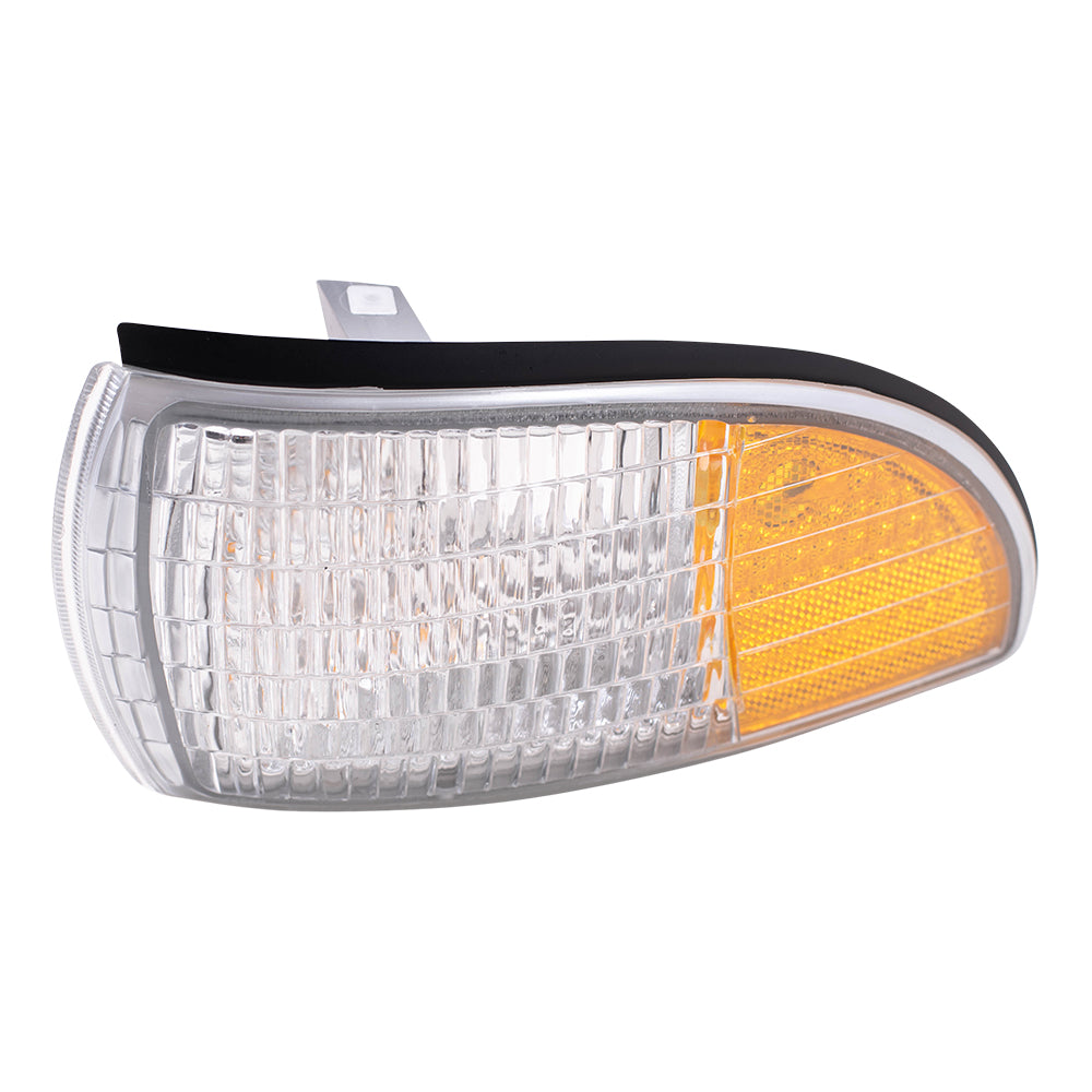 Brock Replacement Driver Signal Side Marker Light with Corner Lamp Compatible with 1991-1996 Roadmaster Caprice 5976555