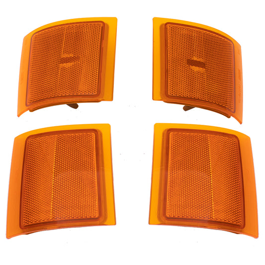 Park/Signal/Side Marker for 1994-1999 C1500 Upper and Lower for Composite Headlights for 1994-1999 C1500 Suburban 1994-2000 C2500 1994-1999 C2500 Suburban 1994-2000 C3500 1994-1999 K1500 5977459 Set
