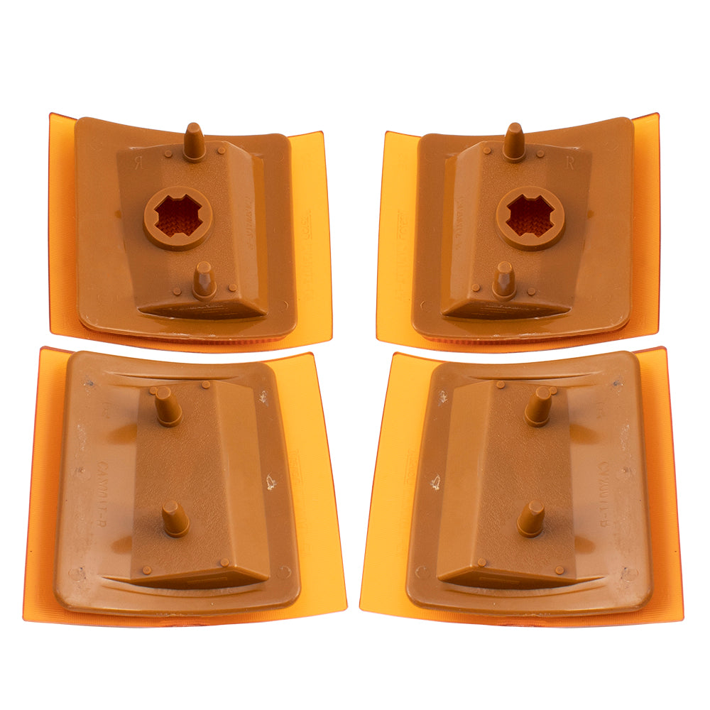 Park/Signal/Side Marker for 1994-1999 C1500 Upper and Lower for Composite Headlights for 1994-1999 C1500 Suburban 1994-2000 C2500 1994-1999 C2500 Suburban 1994-2000 C3500 1994-1999 K1500 5977459 Set