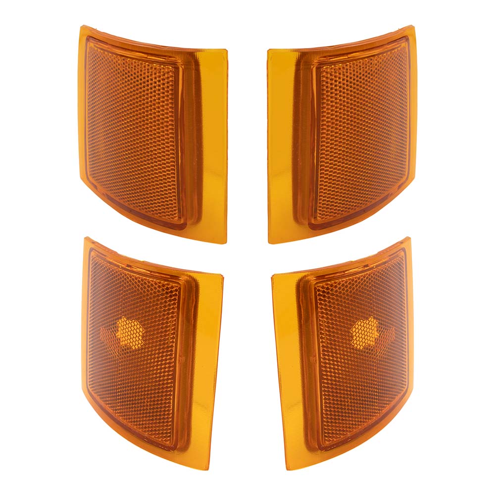 Park/Signal/Side Marker for 1994-1999 C1500 Upper and Lower for Composite Headlights for 1994-1999 C1500 Suburban 1994-2000 C2500 1994-1999 C2500 Suburban 1994-2000 C3500 1994-1999 K1500 5977459 Set
