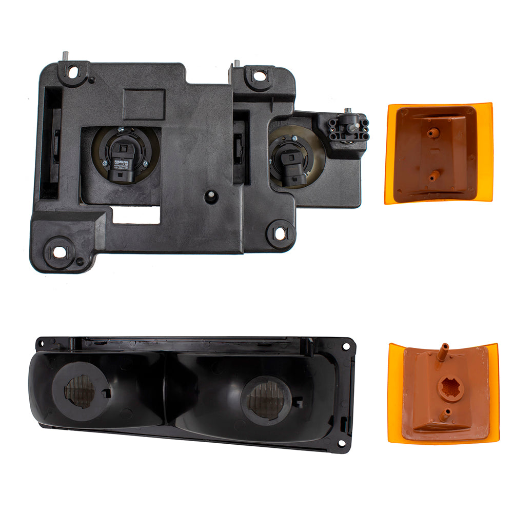 Headlights and Signal Lights Compatible with 1994-2002 Chevrolet C/K, 1994-2000 Chevrolet Suburban; 1995-2000 Chevrolet Tahoe Not for GMC Models
