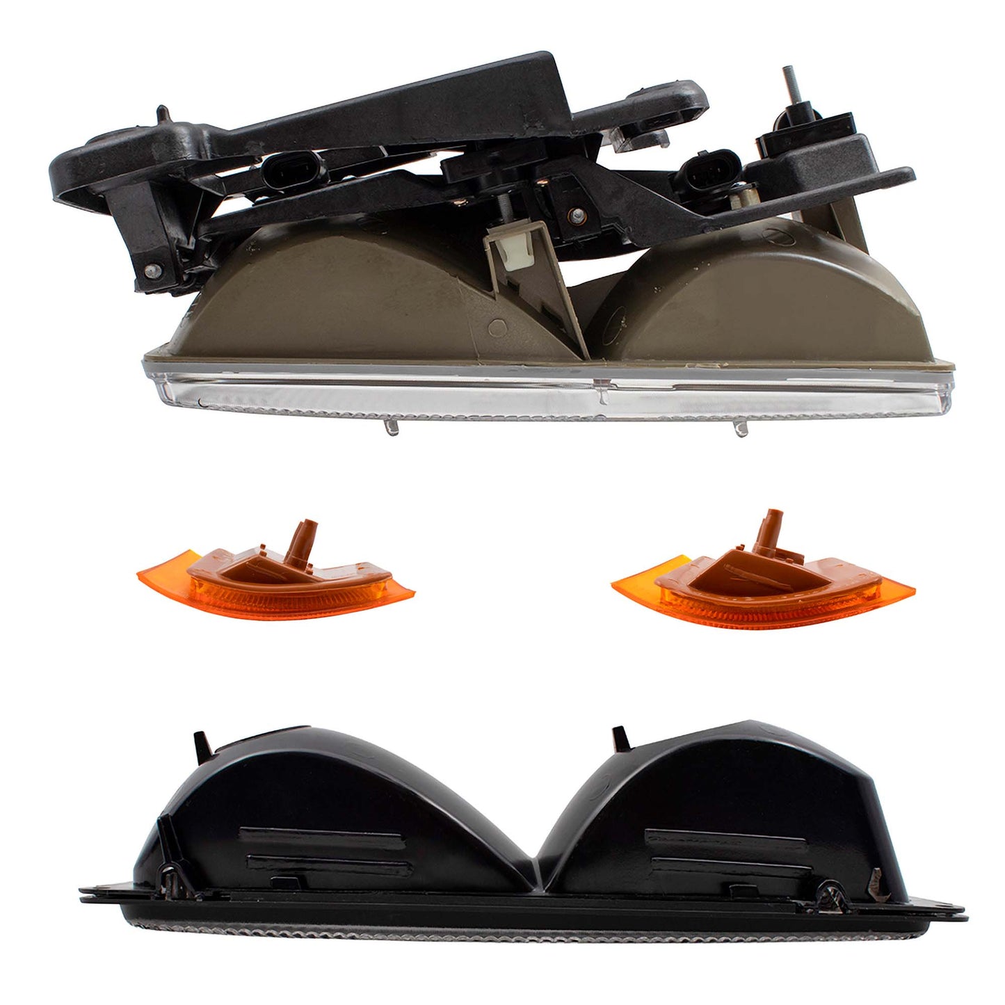 Headlights and Signal Lights Compatible with 1994-2002 Chevrolet C/K, 1994-2000 Chevrolet Suburban; 1995-2000 Chevrolet Tahoe Not for GMC Models