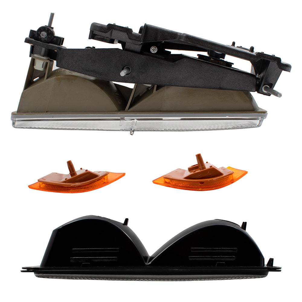 Headlights and Signal Lights Compatible with 1994-2002 Chevrolet C/K, 1994-2000 Chevrolet Suburban; 1995-2000 Chevrolet Tahoe Not for GMC Models