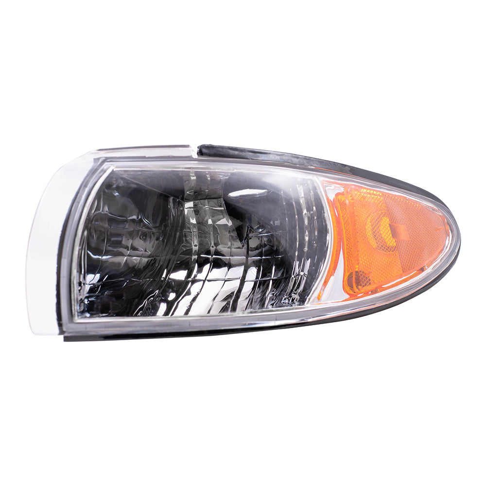 Brock Replacement Driver Park Signal Side Marker Light Compatible with 1997-2003 Grand Prix 16521833