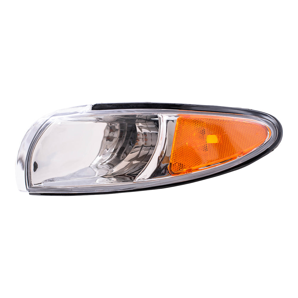 Brock Replacement Driver Park Signal Side Marker Light Compatible with 1997-2003 Grand Prix 16521833