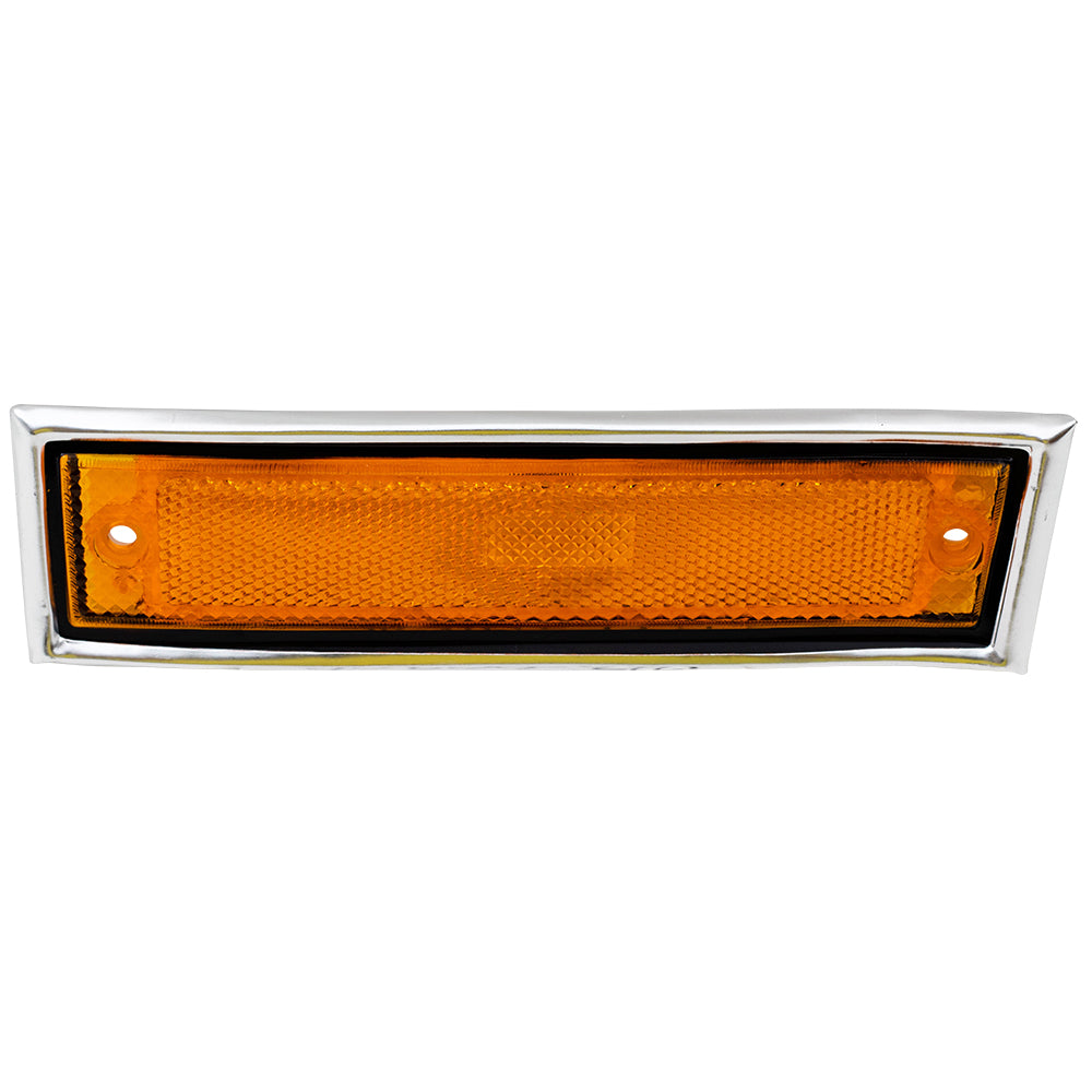 Park/Signal/Side Marker for 1981-1986 C10 Chrome Trim for 1981-1986 C10 Suburban 1988-1991 C1500 1981-1986 C20 1981-1986 C20 Suburban 1988-1991 C2500 1981-1986 C30 1988-1991 C3500 1981-1986 K10 Left