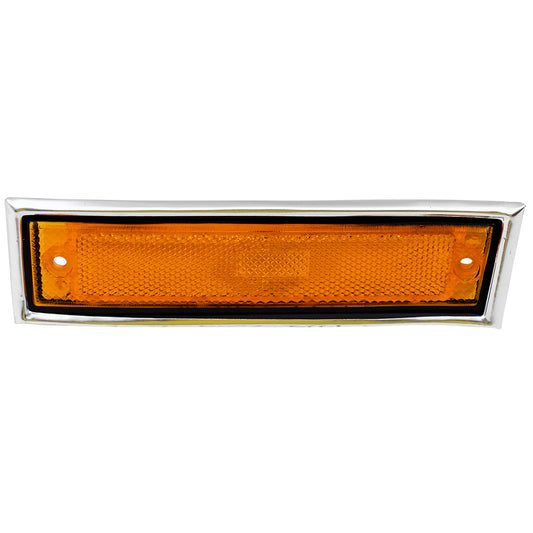 Park/Signal/Side Marker for 1981-1986 C10 Chrome Trim for 1981-1986 C10 Suburban 1988-1991 C1500 1981-1986 C20 1981-1986 C20 Suburban 1988-1991 C2500 1981-1986 C30 1988-1991 C3500 1981-1986 K10 Left